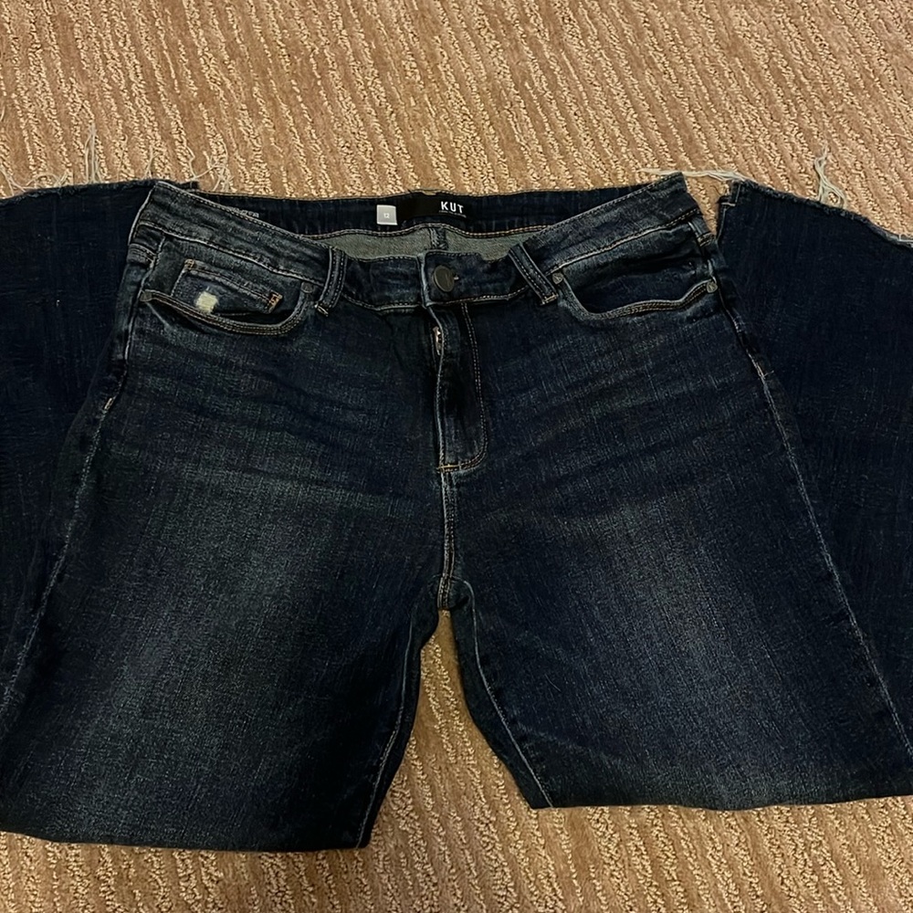 Kut From The Kloth Reese Ankle Straight Leg Jeans - 12
